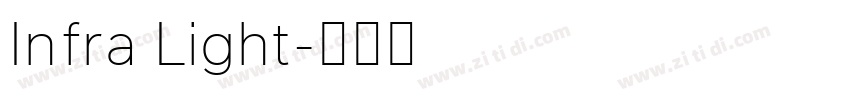 Infra Light字体转换